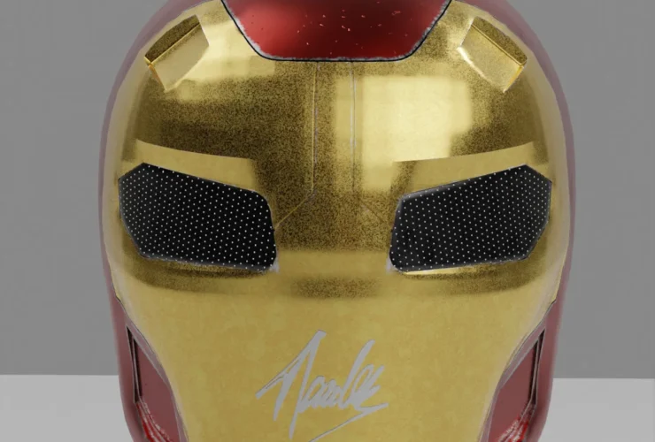 3D replica of a helmet mask