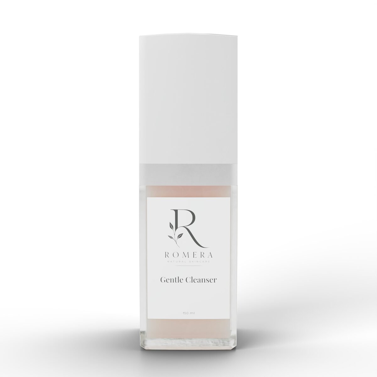 Amazon-style main image: cleanser bottle on pure white