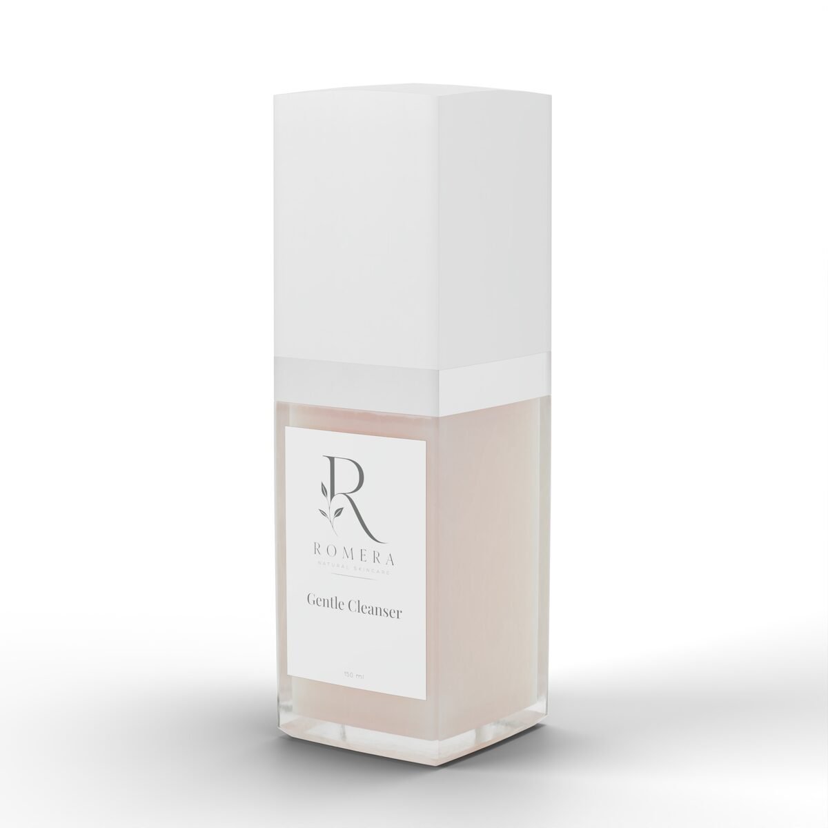 Amazon-style listing image: three-quarter view of the cleanser